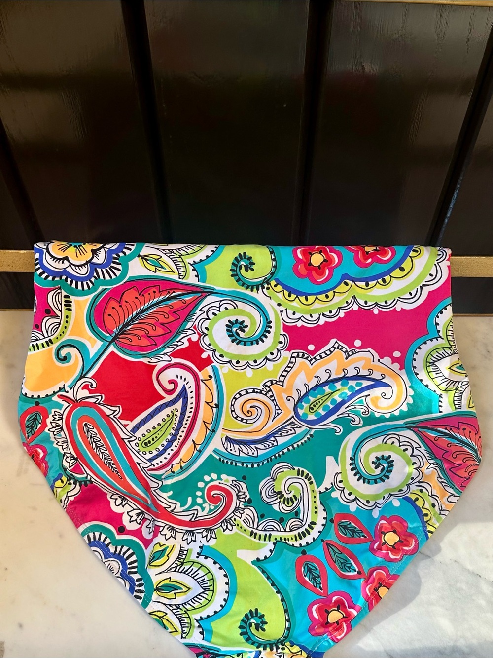 Anne Cole Signature One piece swimwear Multicolor Strapless Ruched Swimsuit 16 - Picture 6 of 9